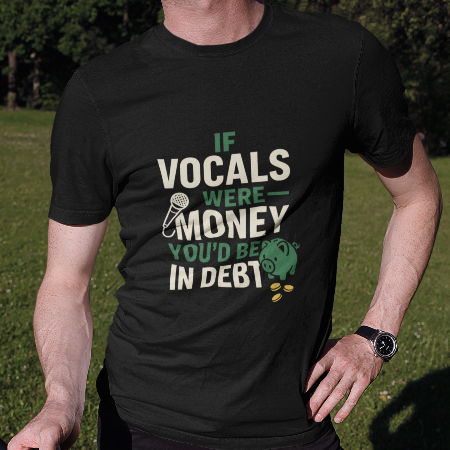 Off-Key & In Debt Tee