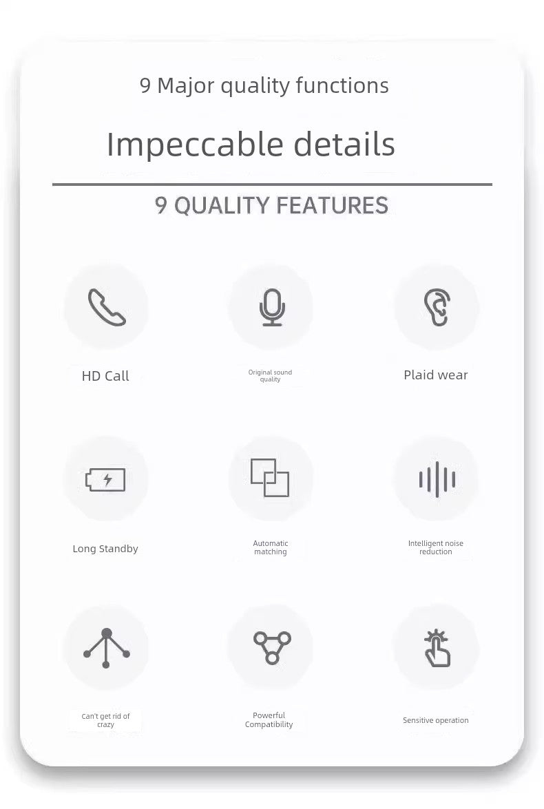 Apple-Friendly Bluetooth Headset – 24H Battery, Crystal Calls